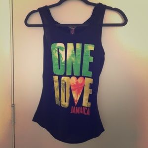 One Love Jamaica Tank Top With Hood!!! 🇯🇲🖤💚💛